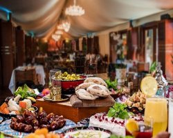 Mouthwatering Iftar set menu with Ramadan drinks served at Desert Gate Restaurant from AED 188 pp